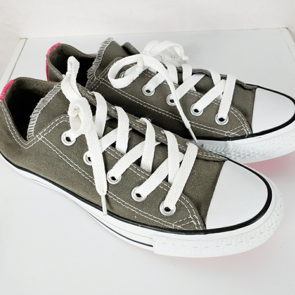 Converse Gray & Pink Shoes